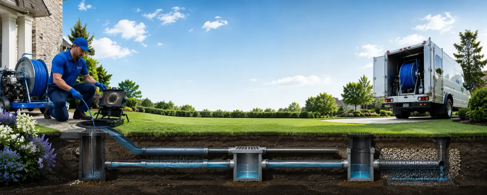 Outdoor drain cleaning information for Webster, KY